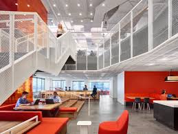 A Tour Of Glg S Sleek Austin Office Corporate Interior Design Corner Office Design