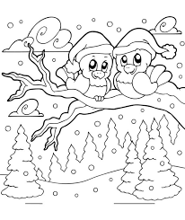 Winter 3 Ausmalbild