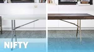Because those things are so very ugly to begin with. Folding Table Makeover Youtube