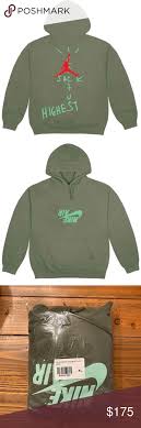 Travis Scott Jordanxcactus Jack Hitr Olive Hoodie Travis Scott S Exclusive Highest In The Room Single Olive Hoodie Merch Olive Hoodie Hoodies Sweatshirt Shirt