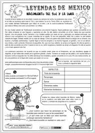 El Nacimiento Del Sol Y La Luna Actiludis Actividades De Comprension Comprension Lectora Para Secundaria Lectura De Comprension