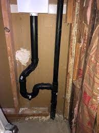 Attach toward the trap and reverse 180 degrees so any water in the vent flows down the drain. How Would You Tie In A 2 Utility Sink Drain On This Washer Drain On The Vent Stack Or The Washer Standpipe P Trap I Decided To Install On After I Got All Of