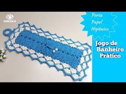 Jogo De Bɑnheiro Pratico Portɑ Pɑpel Higienico Edilenefitipaldi Youtube Jogos De Banheiro Croche Porta Papel Higienico De Croche Bicos De Croche Simples