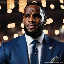 photo of lebron james as a standard sized and shape lego minifigure Prompts 