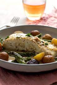 Braised Halibut With Asparagus Baby Potatoes And Saffron Recipe Recipe Saffron Recipes Recipes Nyt Cooking