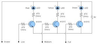 Water Level Indicator Circuit Diagram Electronics Circuit Electronic Schematics Circuit Diagram