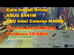 On this article you can download free drivers windows for asus. Cara Install Driver Asus X441m Cpu Intel Celeron N4000 Setelah Install Ulang Windows 10 64bit Youtube