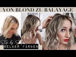 von blond zu balayage haare selber farben youtube balayage haare selber farben haare selber farben haare selber blondieren