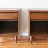 Vtg mcm mersman mid century modern drawer end table side accent maple nightstand. 1