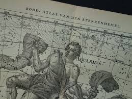Old Star Chart Dutch Vintage Astrology Celstial Map Of Star