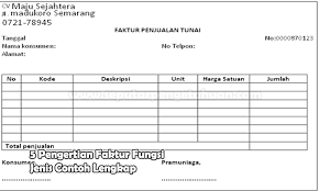 Contoh faktur rumah makan era contoh. 5 Pengertian Faktur Fungsi Jenis Dan Contoh Pembahasan Lengkap