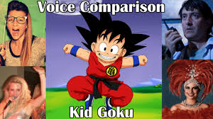 Dragon Ball English Voice Comparisons Kid Goku Youtube