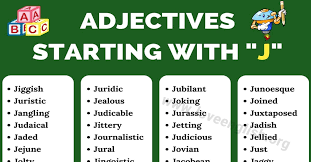 Negative adjectives to describe a person. Adjectives That Start With J 100 Common Adjectives Starting With J Love English