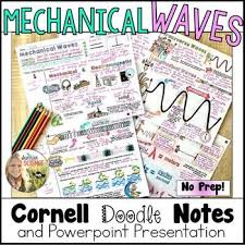 This Resource Is Also Part Of The Physical Science Cornell Doodle Notes Growing Bundle And The Intro To Waves 5e Lesson Wi Doodle Notes Mechanical Wave Doodles