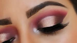 rose gold halo eye makeup look hindi