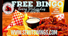 FREE BINGO @ Struts of Oxford