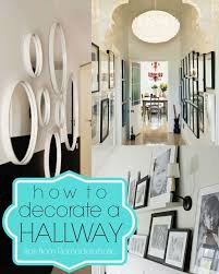 15 Ways To Decorate A Hallway Link Party Remodelaholic Narrow Hallway Decorating Hallway Decorating Home