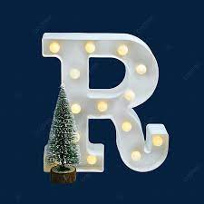 Iluminacao Da Letra R Da Decoracao Da Arvore De Natal Png Arvore De Natal Decoracao Carta Png Imagem Para Download Gratuito