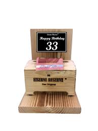 Gerne möchte ich heute den 33. Geschenke Zum 33 Geburtstag Eiserne Reserve Geldbox Geldgeschenk Schatztruhe