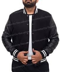 The classic american black and black letterman jacket, made of 24 ounce black wool body with black cowhide leather sleeves. Billionaire Boys Club Aka Bbc Black Letterman Jacket Theleathercity