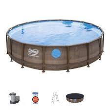 With the durability and technology of our power steel™ pool range,we've created a new model of pools for a more natural and luxurious look and are excited to present the power steel™ swim vista series™ ! Coleman 18 X 48 Power Steel Swim Vista Series Ii Swimming Pool Set Walmart Com Walmart Com