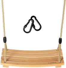 Enjoy free shipping on most stuff, even big stuff. Amazon Com Yaersi Wooden Tree Swings Children Adult Kids Wood Swing Seat With Adjustable Rope 220lbs Load Wooden Swing Set For Indoor Outdoor Kitchen Dining