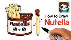 Draw So Cute Youtube Nutella Draw So Cute Food Cute Drawings