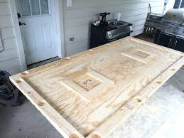 Made A Crawfish Table Today Out Of A Sheet Of Plywood And 2x4 S For An Upcoming Crawfish Boil Crawfish Boil Crawfish Boil Party Low Country Boil Party