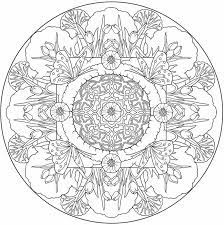Mandala flowers vegetation nature coloring pages printable. Pin On For The Kids