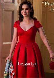 A telltale games series, debuting in the sword in the darkness. clarke claimed the lead role in the 2016 movie me before you with sam claflin and jenna colman. Emilia Clarke Red Cap Sleeve Tea Length Celebrity Dress In Movie Me Before You Red Dress Celebrity Dresses Fancy Dresses