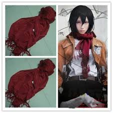 Maybe you would like to learn more about one of these? Attack On Titan Shingeki No Kyojin Cosplay Mikasa Ackerman Red Scarf Costume For Sale Online Ebay