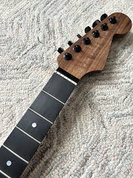Warmoth Modern Standard Thin Walnut w/ Black Ebony Board 6100 Stainless  Steel Frets 2023