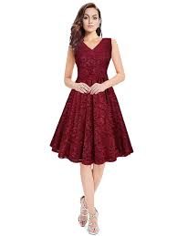 Siddhi Enterprise A Line Midi Dresses For Women Western Wear Skater Dress Maroon Amazon In Clothing Womens Dresses Stylish Dresses Western Wear For Women