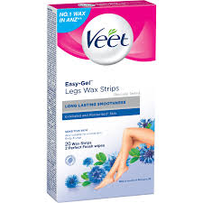 Ideal for small and delicate areas, like the upper lip. Veet Easy Gel Legs Wax Strips Sensitive Skin