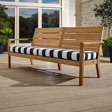 Regatta Black And White Outdoor Sofa Reviews Crate And Barrel Natural Sofas Outdoor Wood Furniture Patio Lounge Furniture