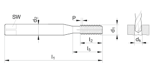 9044870012000 M1 2 X 0 25 Pionex Form Tap Hss E Pm Ticn