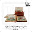 Pine wood multicolored wooden tea coaster Rajasthan made i