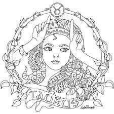Pin On Zodiac Signs Colouring Coloring Pages