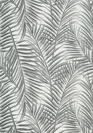 Black and white floral pattern wallpaper. West Palm Black And White Grasscloth Wallpaper With Palm Leaf Pattern