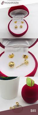 18k Real Saudi Gold Half Ball Stud Earrings All New Price Are Firm Low Offers Will Not Be Entertain Thanks Made Of 100 18k Real Go Stud Earrings 18k Stud