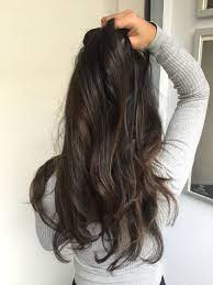 Bayalage Dark Brown Hair Indian Black Hair Balayage Indian Hair Color Balayage Hair Dark
