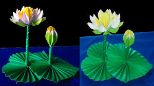 It's offers the perfect thickness to remain firm yet malleable and just enough sheen to add the perfect touch of shimmer. Diy Paper Lotus Flower Leaf Easy Lotus With Paper Flower Lotus Paper Flower Diy Paper Artist Rd Youtube