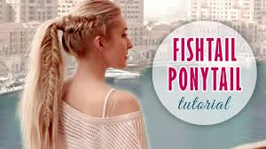 She added a bit of glam by 40 crochet braids hairstyles | crochet hair inspiration crochet braids made a huge debut in 2016. Fishtail Braid Into High Ponytail Hairstyle Medium Long Hair Tutorial Youtube