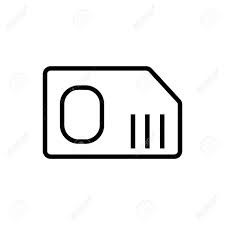 Place the new sim card into the bottom of the tray — it will fit only one way, because of the notch. Sim Card Icon Vector Isolated On White Background For Your Web Royalty Free Cliparts Vectors And Stock Illustration Image 106698700