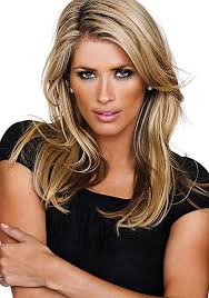With a messy chignon tied at the top of the head, the hair at the lower back. Blonde Hair Blonde Hair Underneath