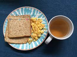 Kalori telur hancur tanpa minyak. Sarapan Pagi Roti Wholemeal Dan Telur Hancur Blog Sihatimerahjambu