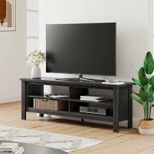 It is an addition to your interiors and could uplift the ambiance and create the perfect tv viewing experience for you and. Tv Stand For 65 Inch Tv Entertainment Center 60 Inch Black 59 Overstock 32654681