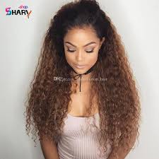 باروكة اومبر شعر طبيعى كيرلى متوسط الخشونه Wig Hairstyles Human Hair Human Hair Lace Wigs