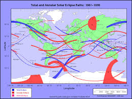 The path of the annular eclipse is shown as the curved red swath on the map below, and as a small red dot on the animation below the map. Nasa Solar Eclipses 2021 2030