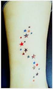 Color Stars For Foot Star Tattoos Constilation Tattoo Star Tattoo Designs